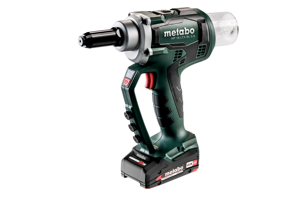 Pistola de remache de bateria Metabo NP 18 LTX BL 5.0, Ref. 619002500