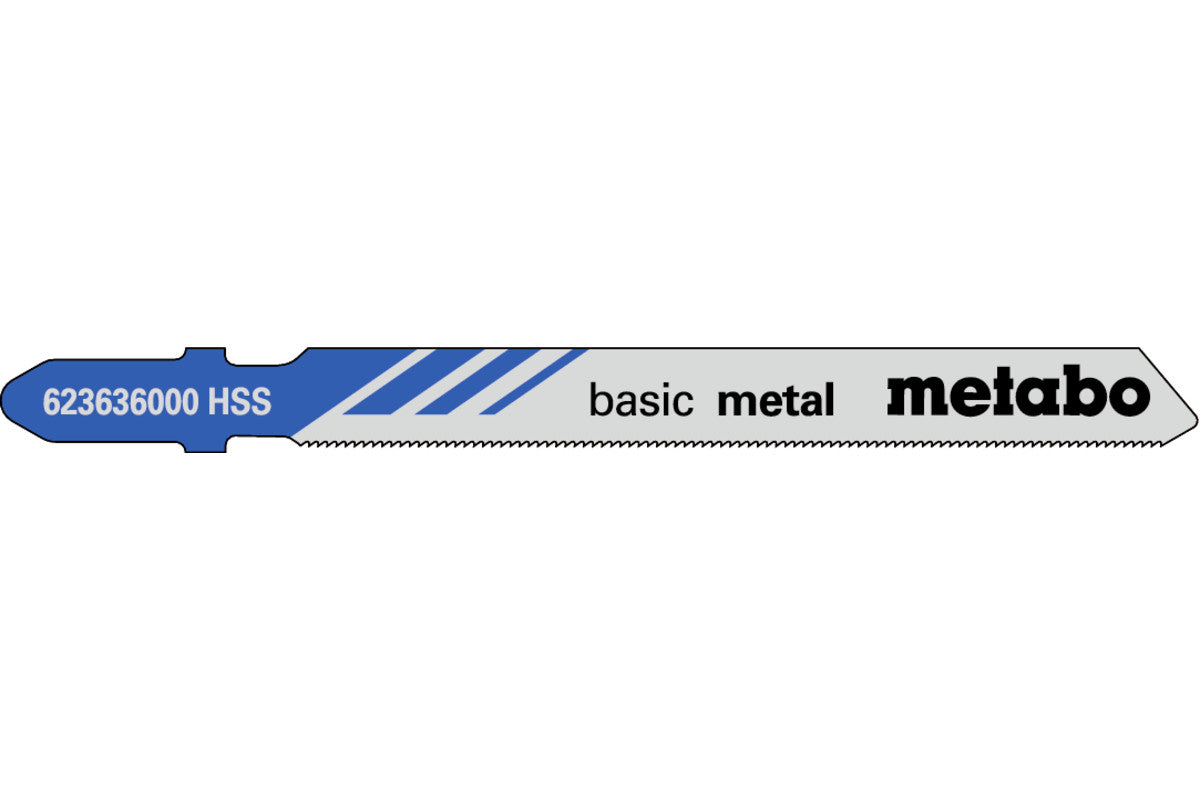 Juego de 5 hojas de sierra de calar Metabo serie "classic", Ref. 623636000