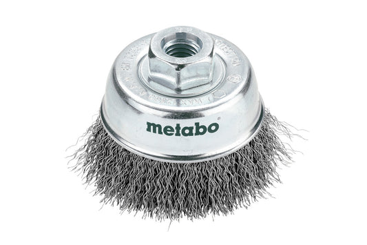 Cepillo de acero Metabo en forma de copa, ondulados