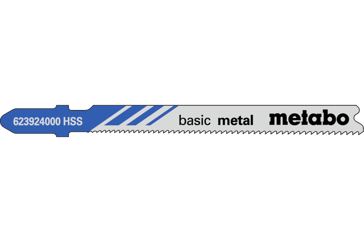 Juego de 5 hojas de sierra de calar Metabo HSS de 66 mm, Ref. 623924000