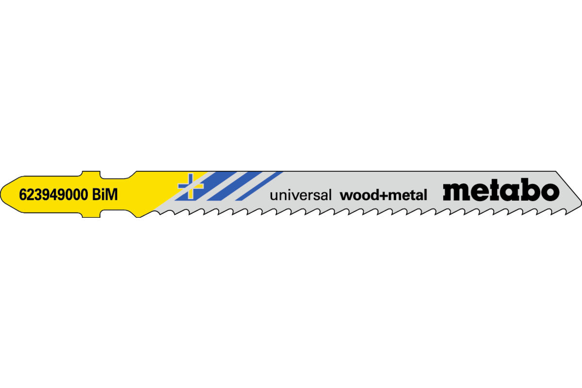 Juego de 5 hojas de sierra de calar Metabo BiM de 90 mm, Ref. 623949000