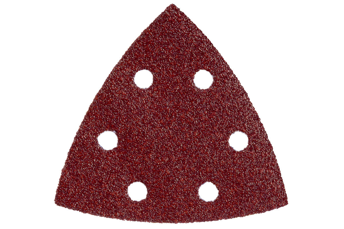 Juego de 25 hojas de lijar adhesivas Metabo 93x93 mm, P 240,mad+met,lijadoras triangulares, Ref. 624986000