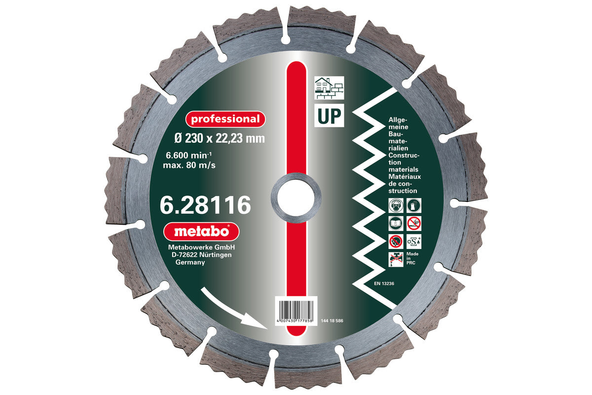 Disco de corte de diamante (UP) Metabo Ø 150 mm, Ref. 628114000