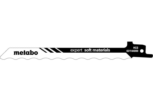 Juego de 2 hojas para sierras de sable Metabo "expert soft materials" 150 x 1.0 mm, Ref. 631144000