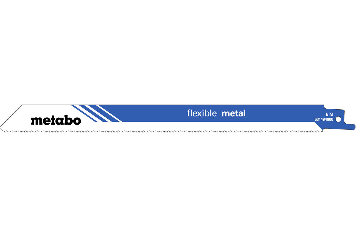 Juego de 5 hojas de sierra sable Metabo de 225 x 0,9 mm, Ref. 631494000