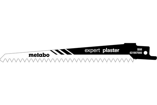 Juego de 5 hojas para sierras de sable Metabo "expert plaster" 150 x 1,25 mm, Ref. 63190700
