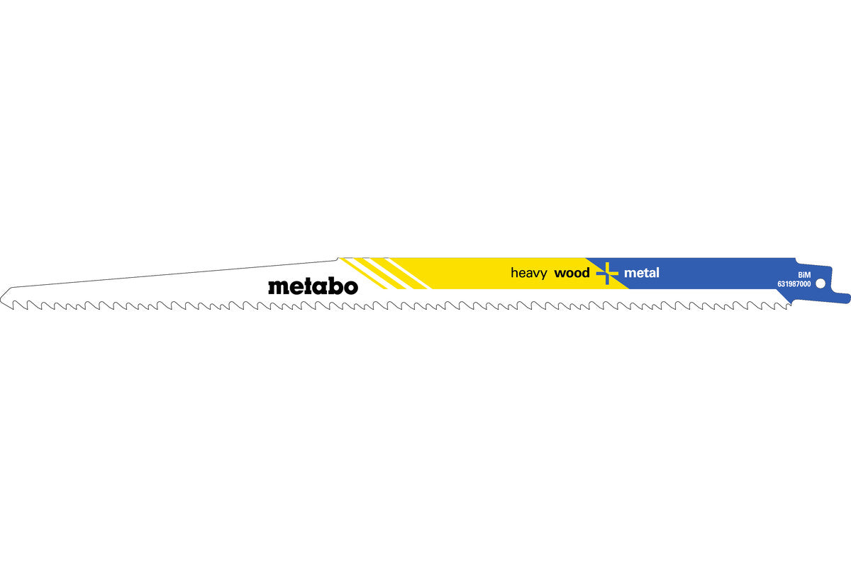 Juego de 5 hojas de sierra sable Metabo de 300 x 1,25 mm, Ref. 631987000