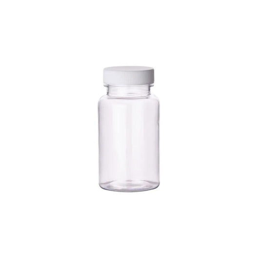 Bottle HERMLE 250 ml, 62 x 122 mm Flat bottom, PPCO incl. lid
