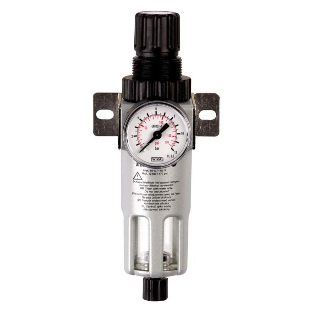 Regulador de filtro Metabo FR 180 de 1/4" presion max. 12 bar.