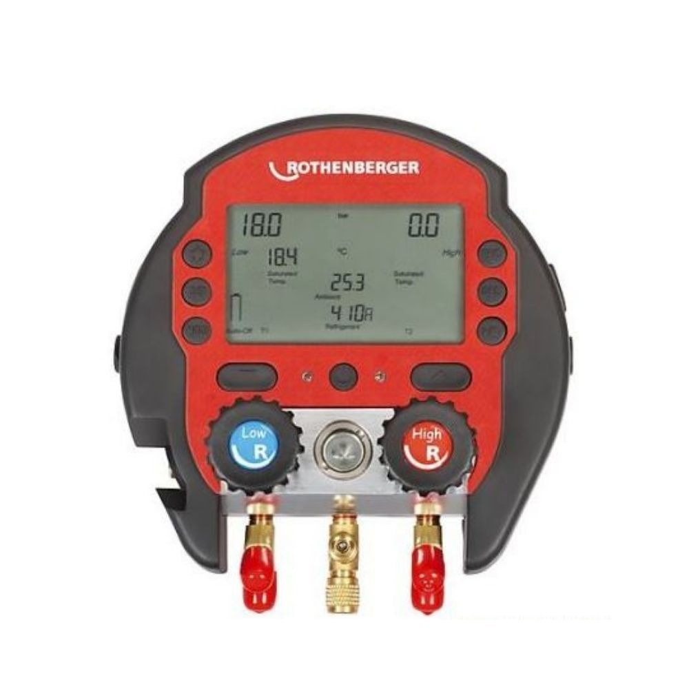 Set analizador / manometro digital ROTHENBERGER Rocool 600, 2 sensores