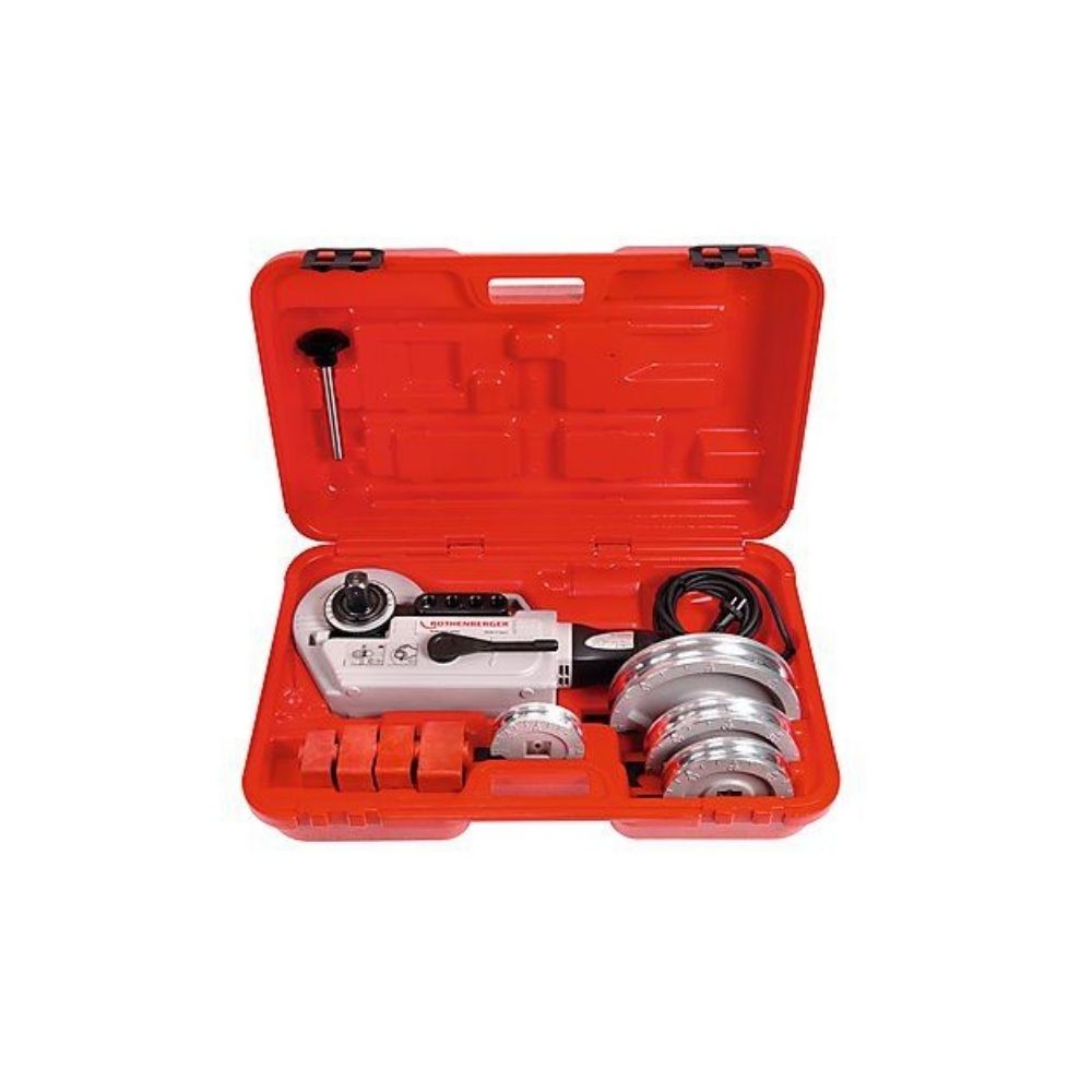 Curvadora de tubos ROTHENBERGER ROBEND 3000, 220 V, 50-60 Hz, para tubos de Cu, Fe y al, diametros 12-14-16-18-22 mm