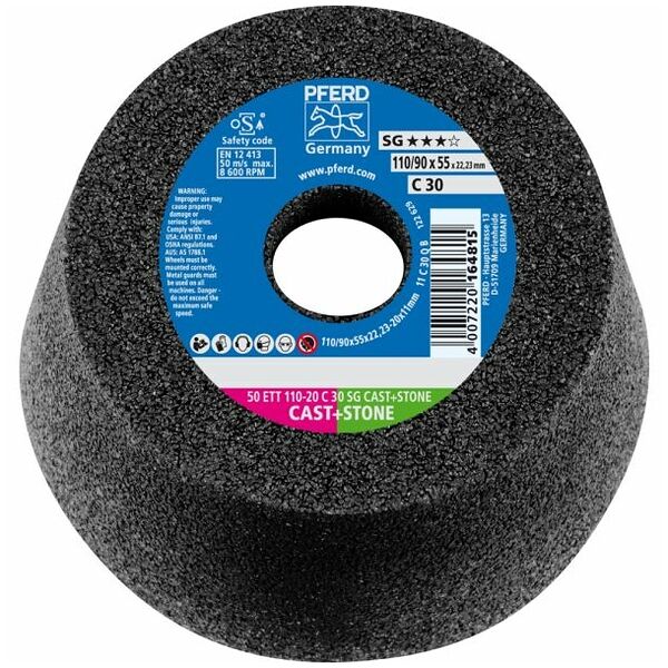 Muela de copa PFERD linea SG-ELASTIC 50 ETT 110-20 C 30 Q SG/22,23