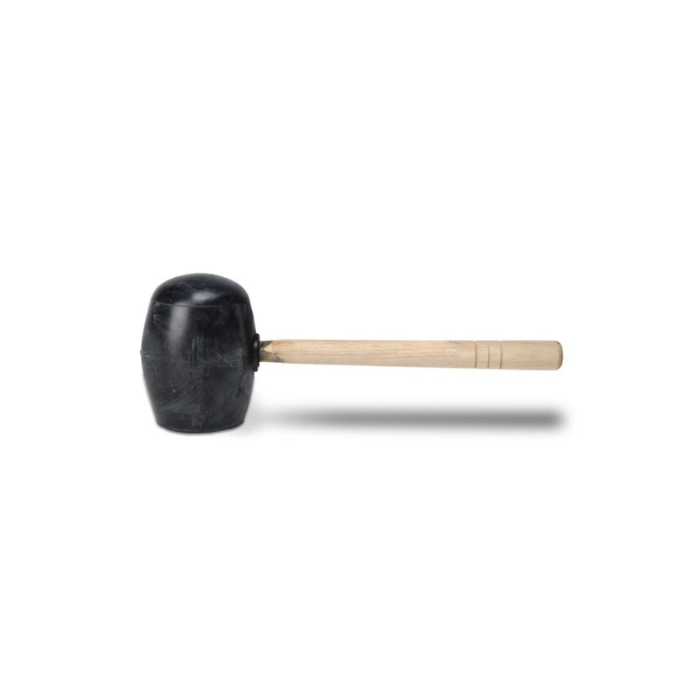 Maza de goma negra RUBI 750 gr. Con cara plata y cara esferica