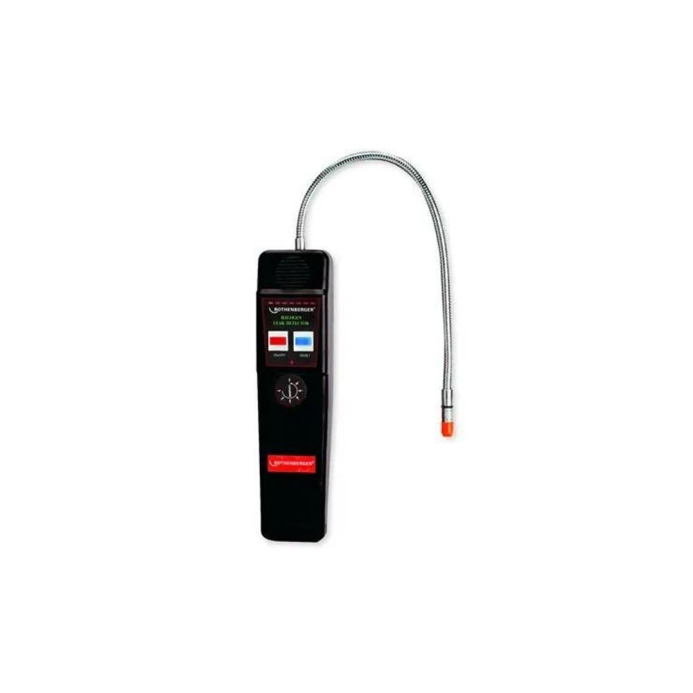 Detector de fugas ROTHENBERGER RO-LEAK, con Led de intensidad de fuga, 6 niveles de intensidad, sonda flexible de 35 cm, con punta de repuesto y maleta