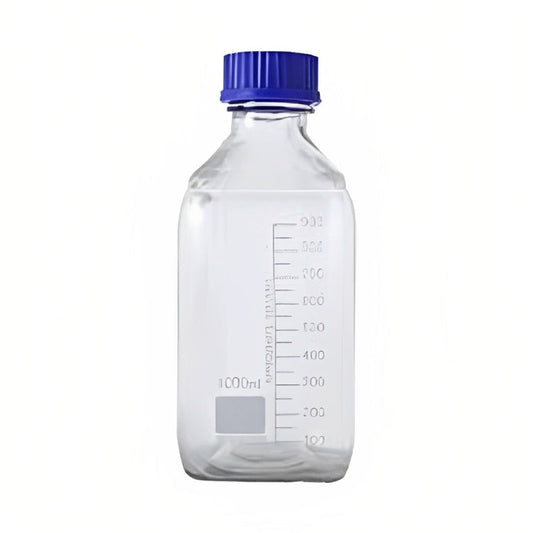 Bottle HERMLE 1000 ml, PC with cap Flat bottom, 98 x 172 mm