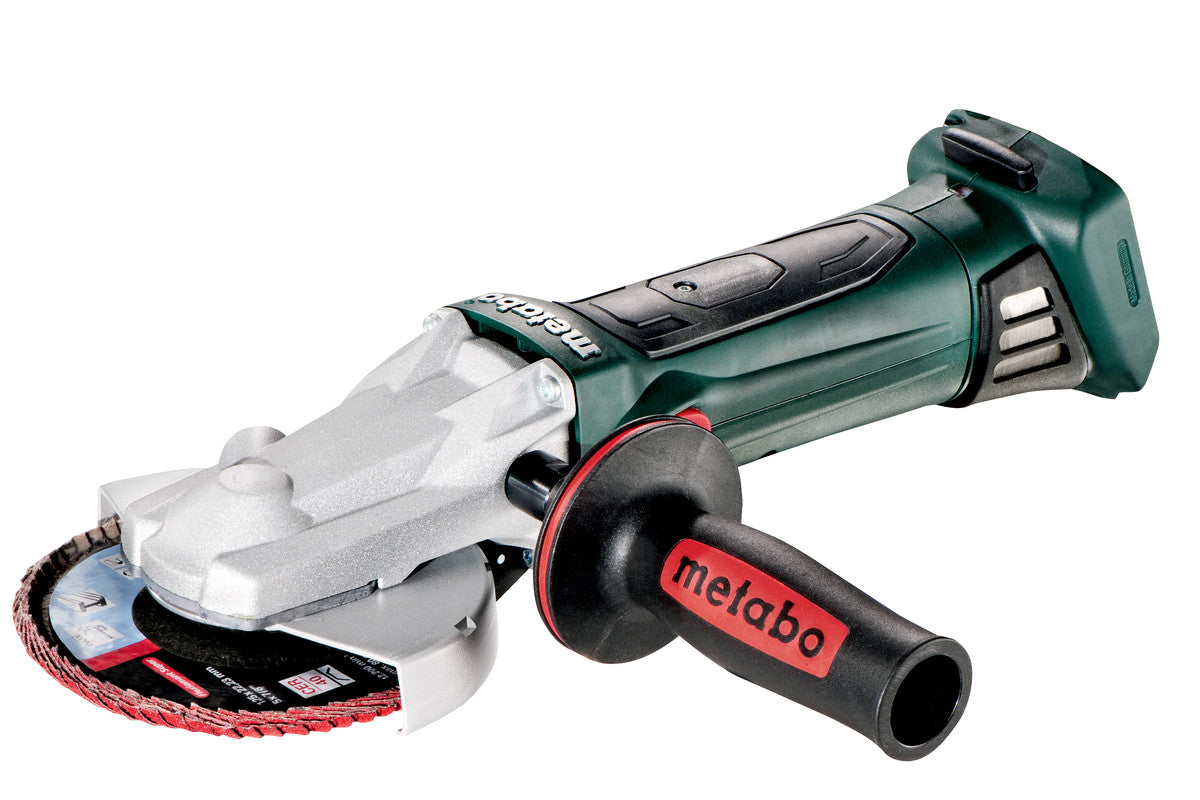 Amoladora angular Metabo de cabeza plana de bateria WF 18 LTX 125 Quick