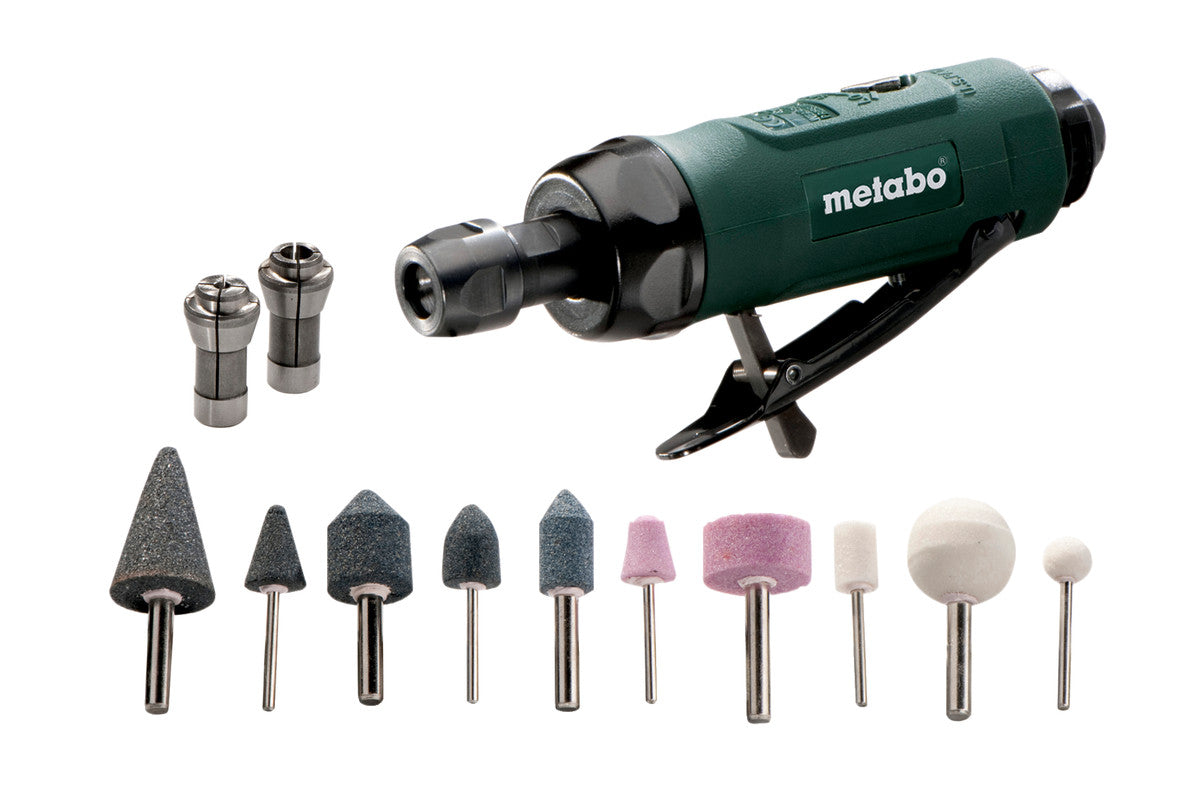 SET Amoladora recta neumatica Metabo DG 25, Ref. 604116500