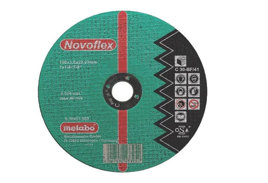 Disco de corte Metabo Novoflex piedra C30 Ø 115 mm, Ref. 616455000