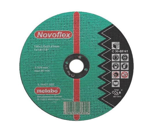 Disco de corte Metabo Novoflex piedra Ø 230 x 22.2 mm, Ref. 616479000 (embalaje minimo de fabrica 25 unidades)