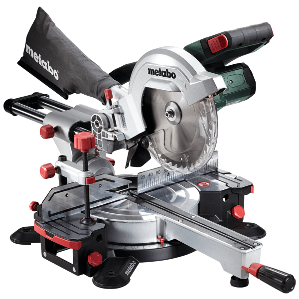Tronzadora e ingletadora a bateria Metabo KGS 18 LTX 216 con funcion de traccion, Ref. 619001650