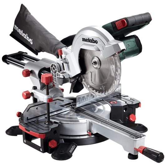 Tronzadora e ingletadora a bateria Metabo KGS 18 LTX 216 con funcion de traccion, Ref. 619001650