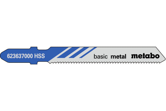 Juego de 5 hojas de sierra de calar Metabo HSS de 51 mm, Ref. 623637000