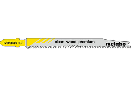 Juego de 5 hojas para sierra de calar "clean wood premium" 93/ 2,2 mm, Ref. 623998000
