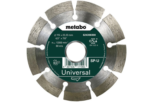 Disco de corte de diamante Metabo PROMOTION Laser ø 115 mm, Ref. 624306000