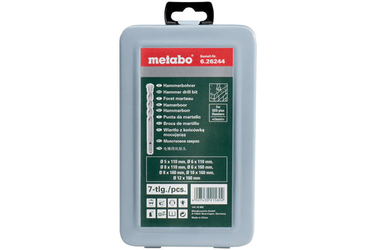 Juego de 7 brocas SDS-plus Metabo »Classic«, Ref. 626244000