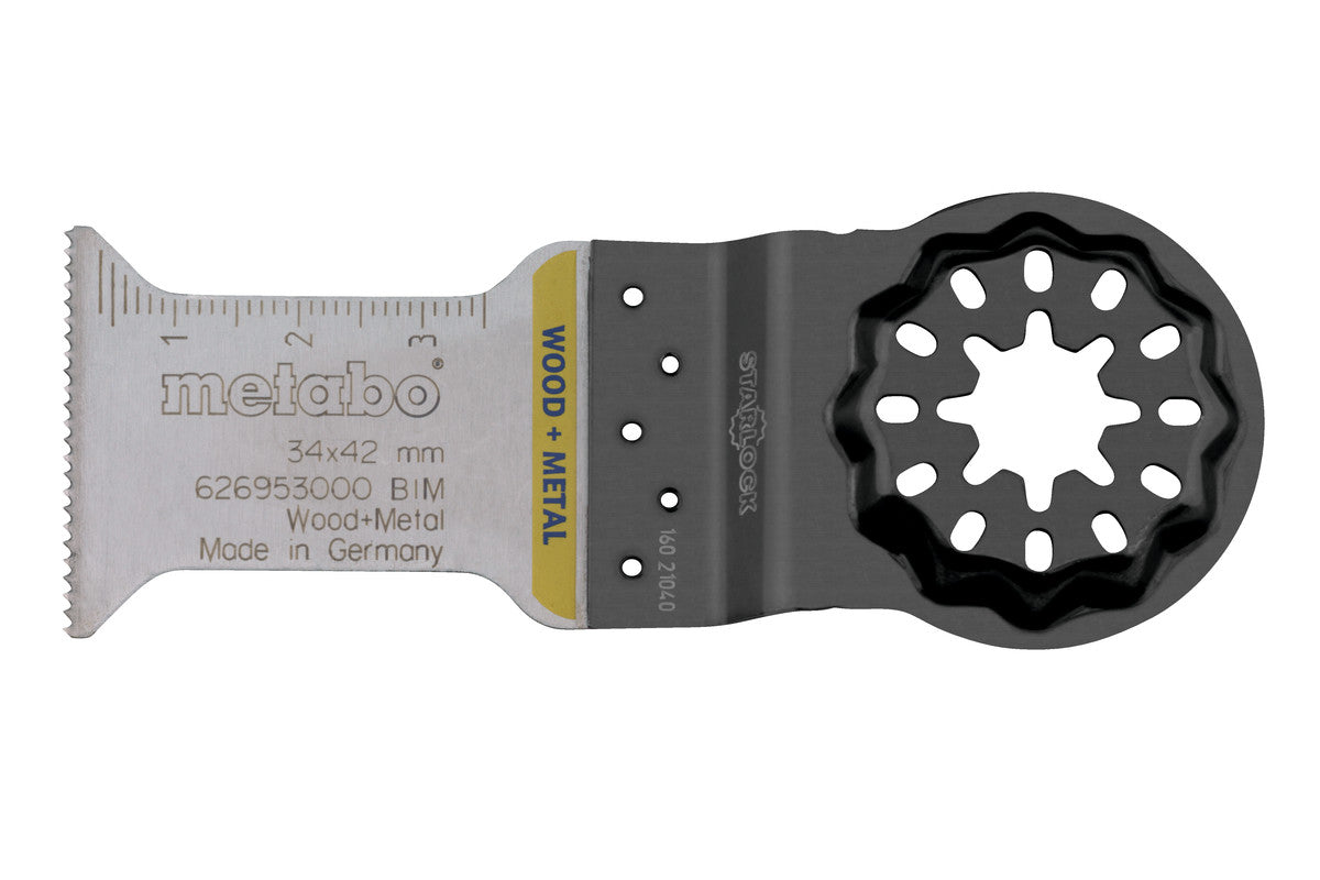 Hoja de sierra de inmersion Metabo, madera/metal, BiM, 34 mm, Ref. 626953000