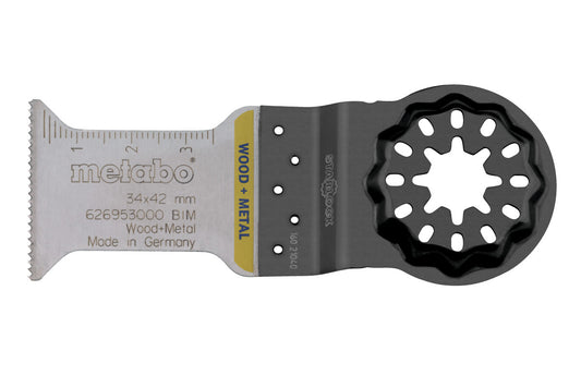 Hoja de sierra de inmersion Metabo, madera/metal, BiM, 34 mm, Ref. 626953000