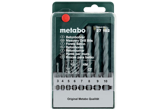 Juego de 8 brocas Metabo para hormigon "Classic"