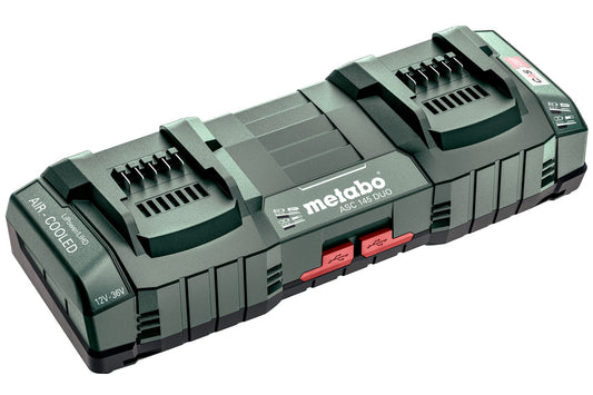 Cargador rapido Metabo ASC 145 DUO, 12-36 V, "AIR COOLED", 220 - 240 V, 50/60Hz