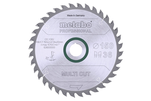 Hoja de sierra circular Metabo, Ref. 628000000