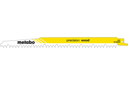 Juego 5 hojas de sierra sable Metabo "precision wood" 240 x 1.5 mm, Ref. 631488000