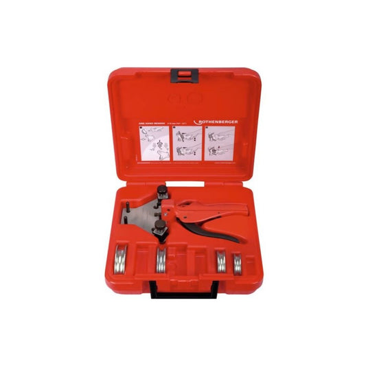 Curvatubos manual ROTHENBERGER con set de placa guia y patines de 6 mm (1/4") -8 mm (5/16") -10 mm (3/8")-12 mm (1/2")