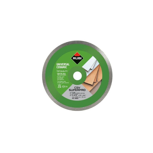 Disco de diamante corte seco RUBI CSV 115 mm SUPERPRO
