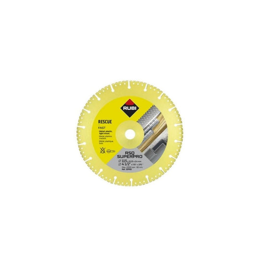 Disco de diamante corte seco RUBI RSQ 115 mm SUPERPRO