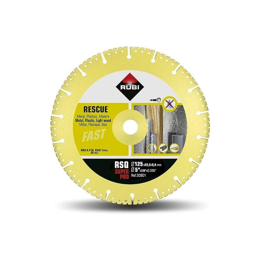 Disco de diamante corte seco RUBI RSQ 125 mm SUPERPRO