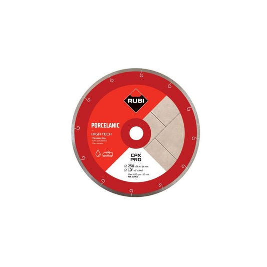 Disco de diamante RUBI gres porcelanico continuo J-SLOT (CP X) CPX 250 PRO