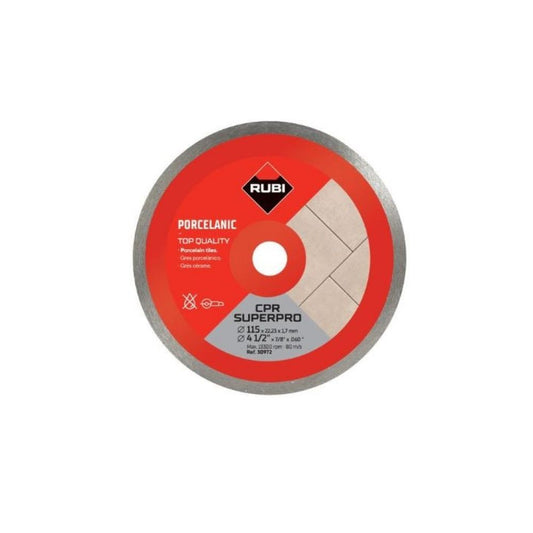 Disco de diamante RUBI gres porcelanico continuo CPR 115 SUPERPRO