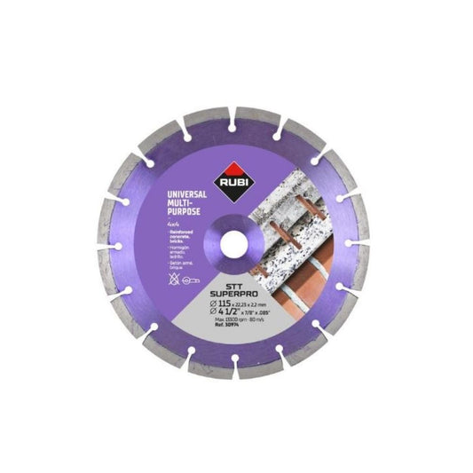 Disco de diamante RUBI Todoterreno segmentado STT 115 SUPERPRO