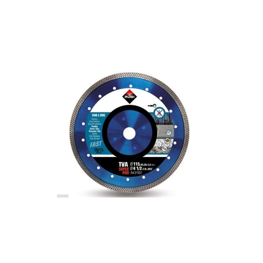 Disco de diamante corte seco RUBI TVA 115 SUPERPRO