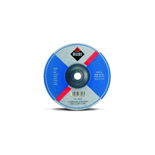 Disco de corte acero RUBI bf 180 diametro 180 x 3,2 x 22,2 mm, calidad A24T