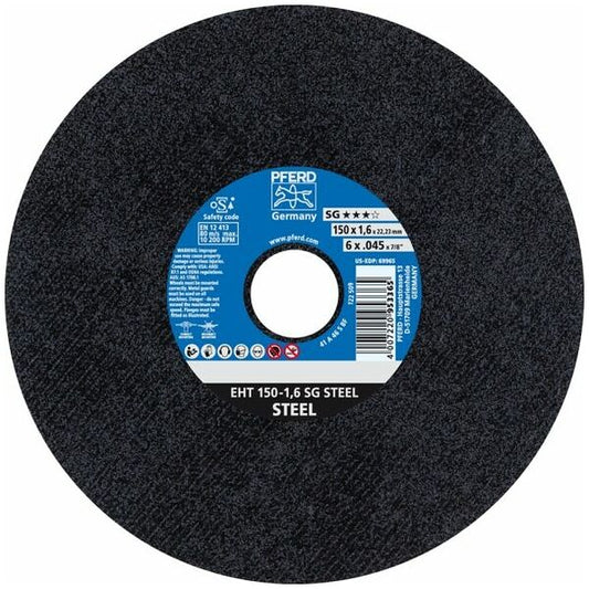 Discos de corte finos Pferd EHT 150-1.6 SG STEEL