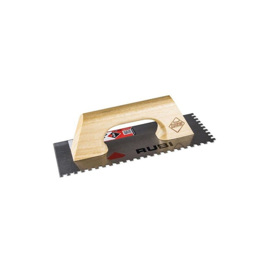 Llana de estrias acero RUBI 28 x 12 cm, peine de 6 x 6 mm