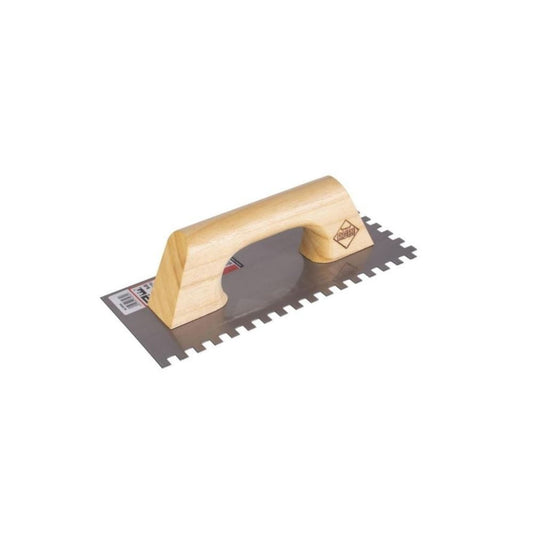 Llana de estrias acero RUBI 28 x 12 cm, peine de 8 x 8 mm