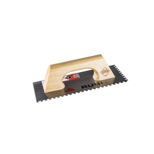 Llana de estrias inox. RUBI 28 x 12 cm, peine de 6 x 6 mm