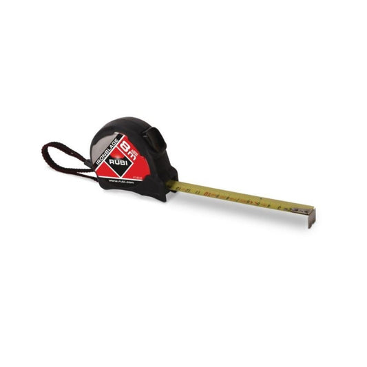 Flexometro RUBI IRONBLADE 8 m. x 25 mm, REF. 75905 (embalaje minimo de fabrica 12 unidades)